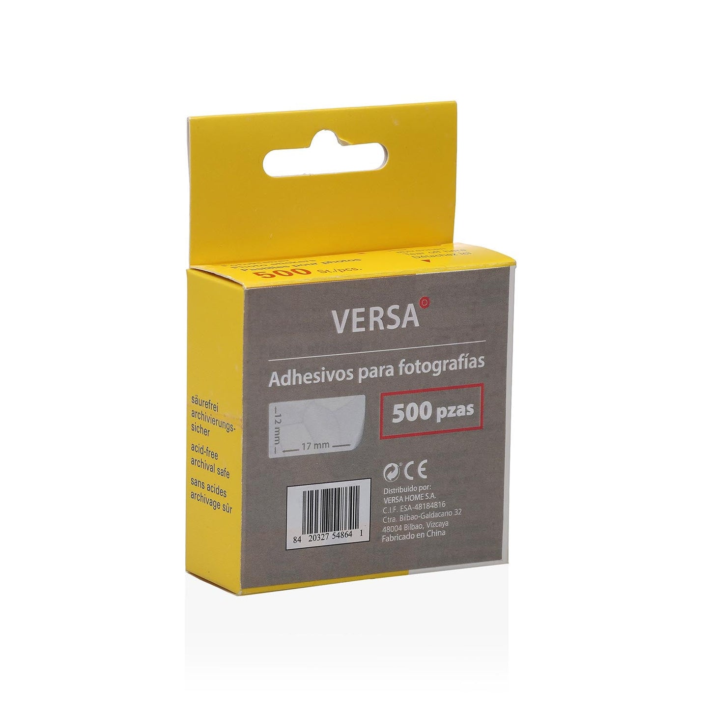 PACK 500 HOJAS AUTOADHESIVAS PARA FOTOS VERSA 2026 JUNIO