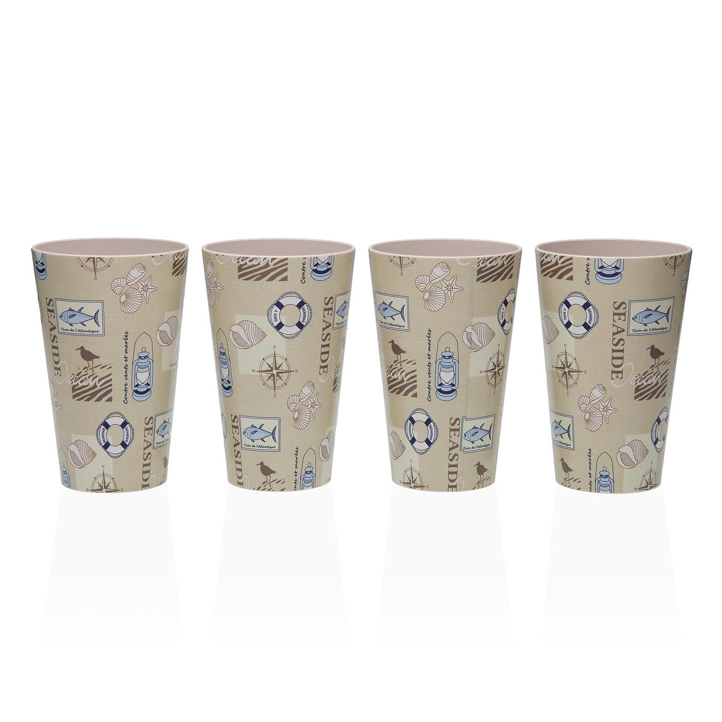 SET 4 VASOS SEASIDE Versaotoño