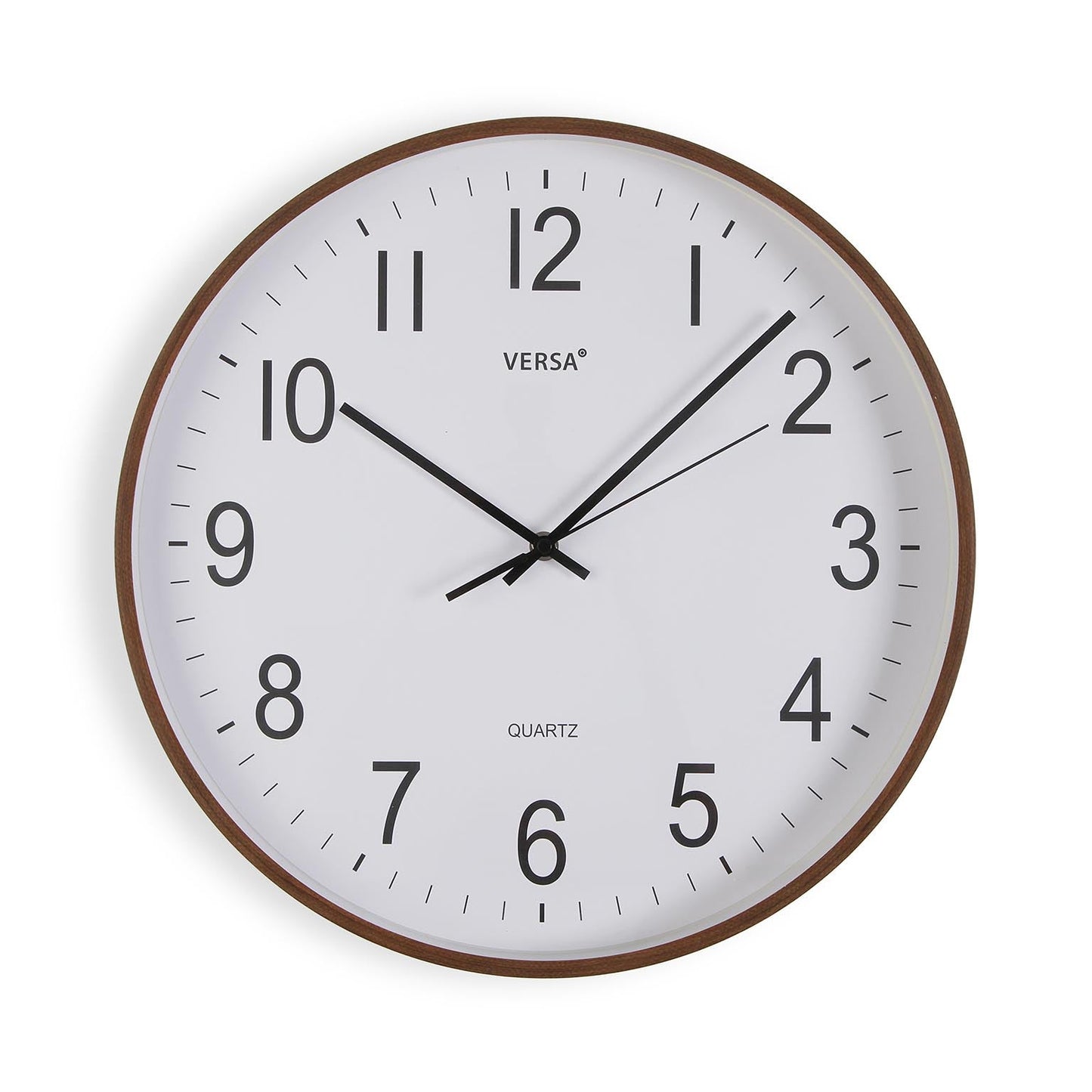 RELOJ PARED MADERA OSCURA 40CM Versaotoño