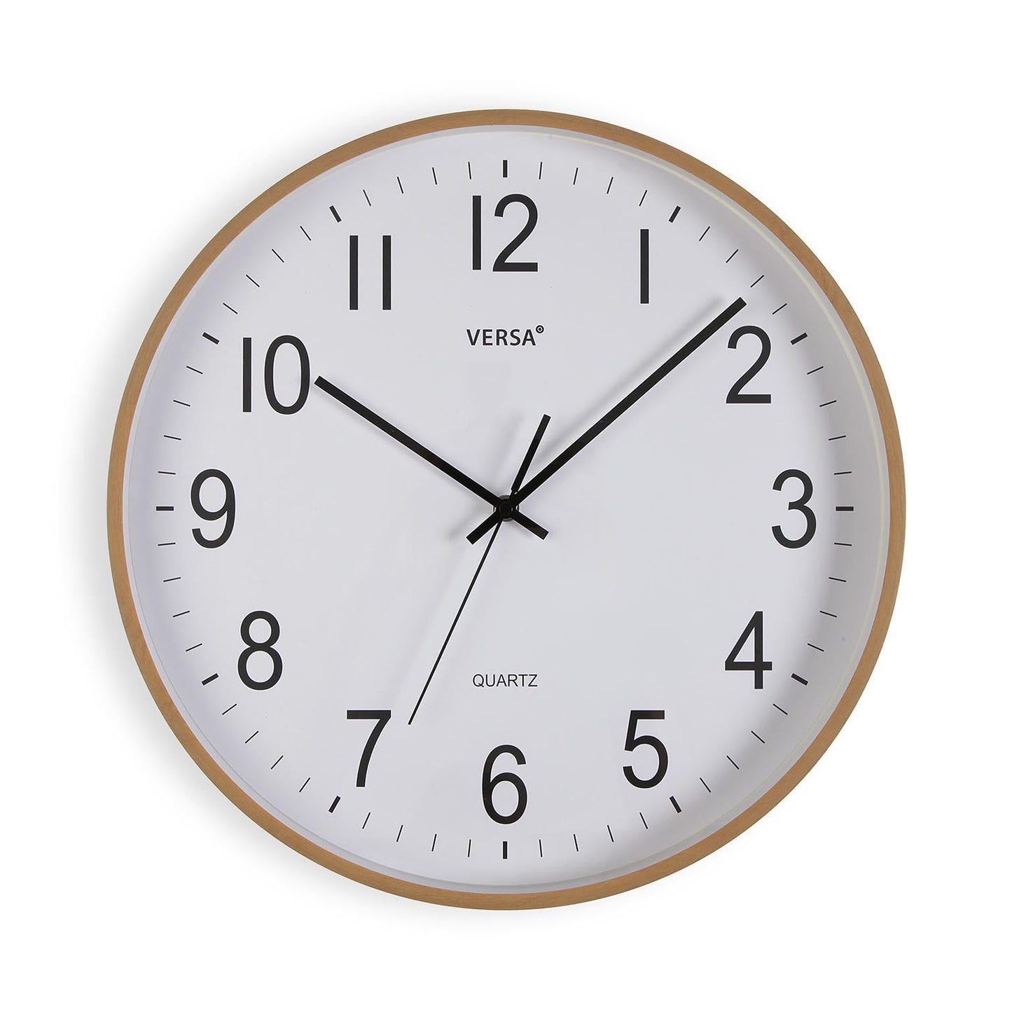 RELOJ PARED MADERA CLARA 40CM Versaotoño