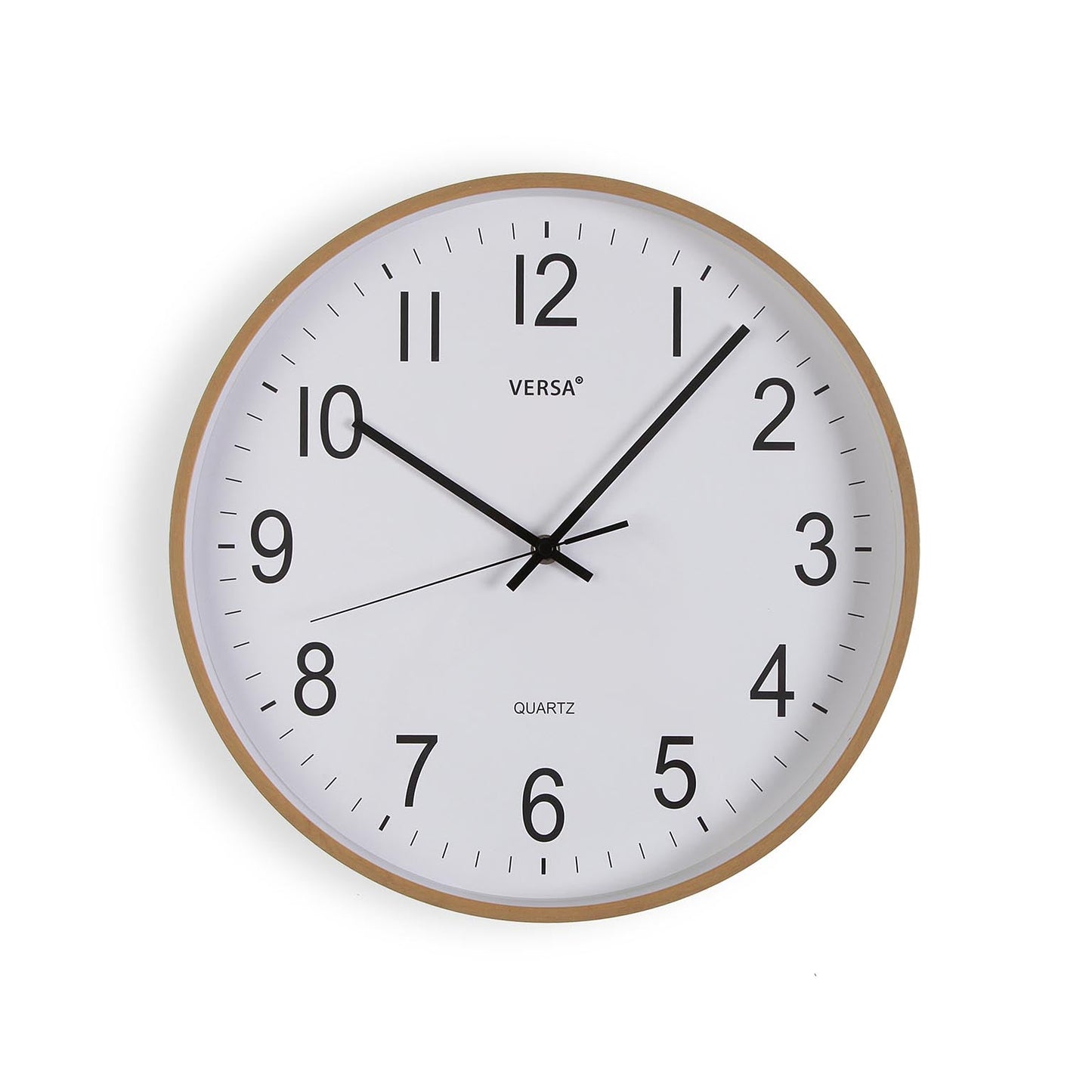 RELOJ PARED MADERA CLARA 35CM Versaotoño