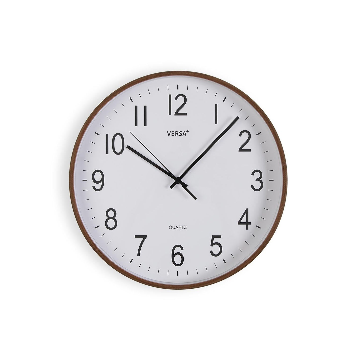 RELOJ PARED MADERA OSCURA 30CM VERSA 2026 JUNIO