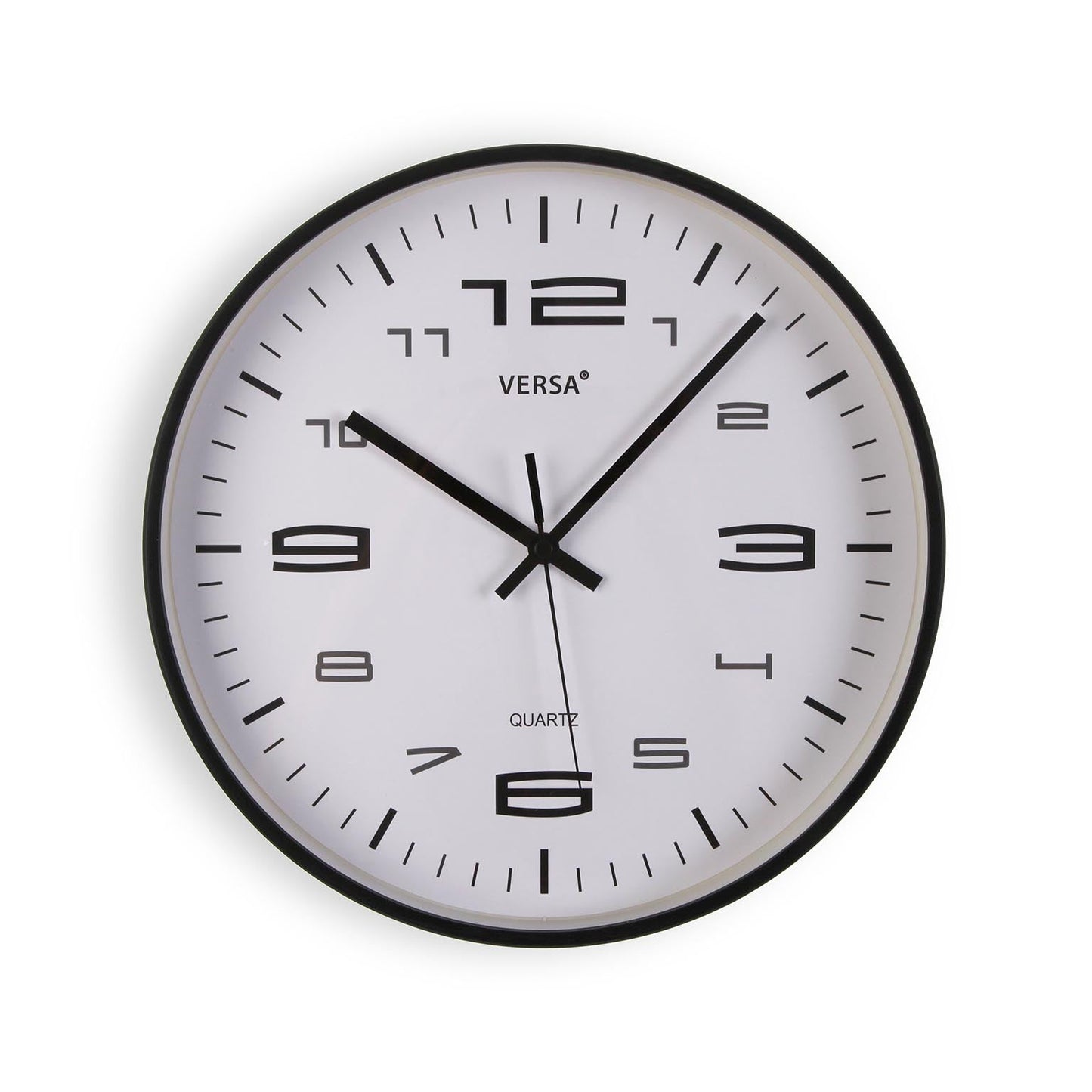 RELOJ DE PARED NEGRO 30CM VERSA 2026 JUNIO