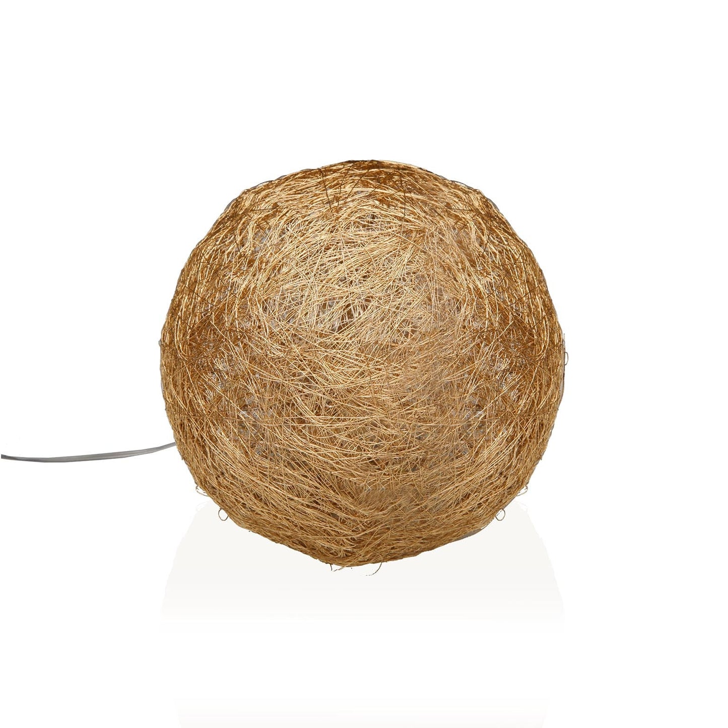 BOLA DORADA EN 3D LUMINOSA 15CM Versaotoño