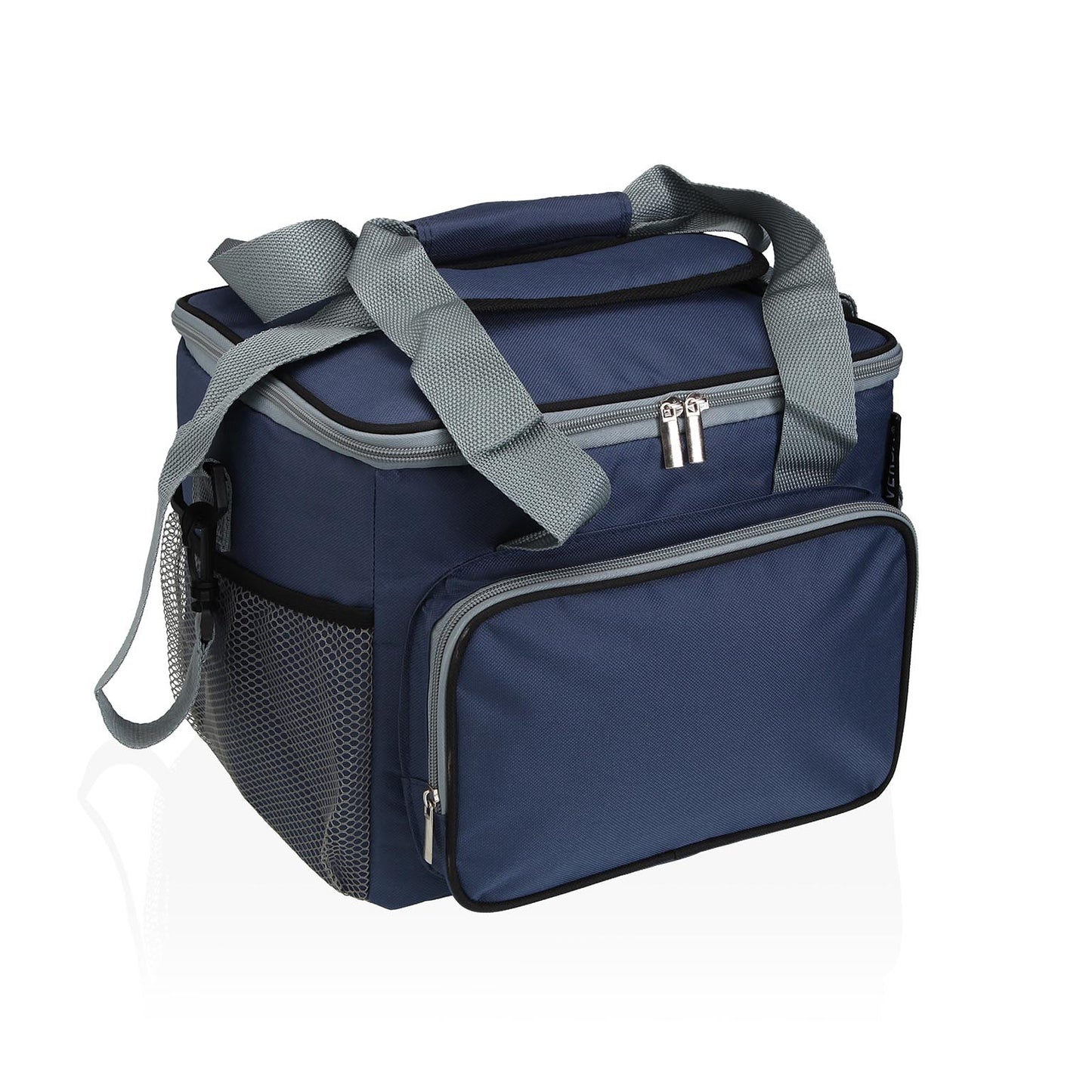 FIAMBRERA ISOTERMICA 16L GRIS Y AZUL VERSA 2026 JUNIO