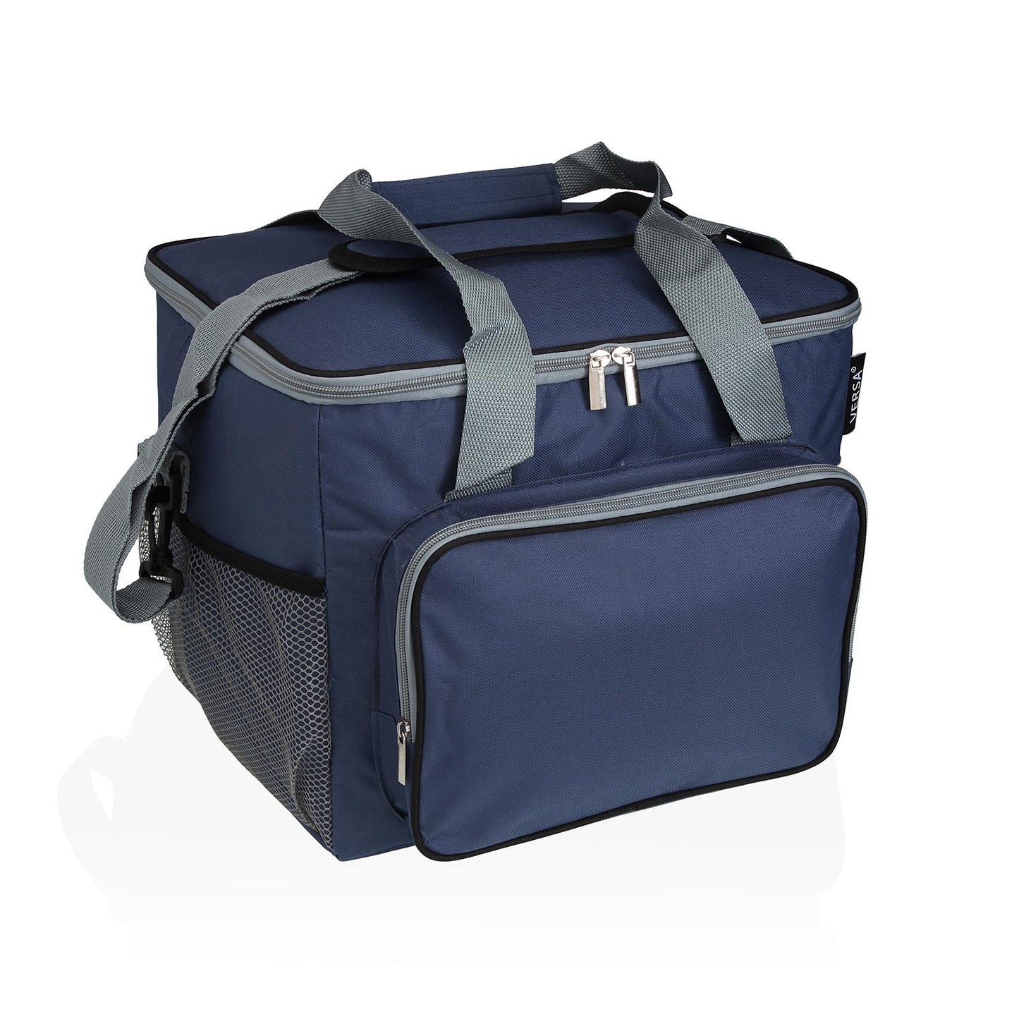 FIAMBRERA ISOTERMICA 27L GRIS Y AZUL VERSA 2026 JUNIO