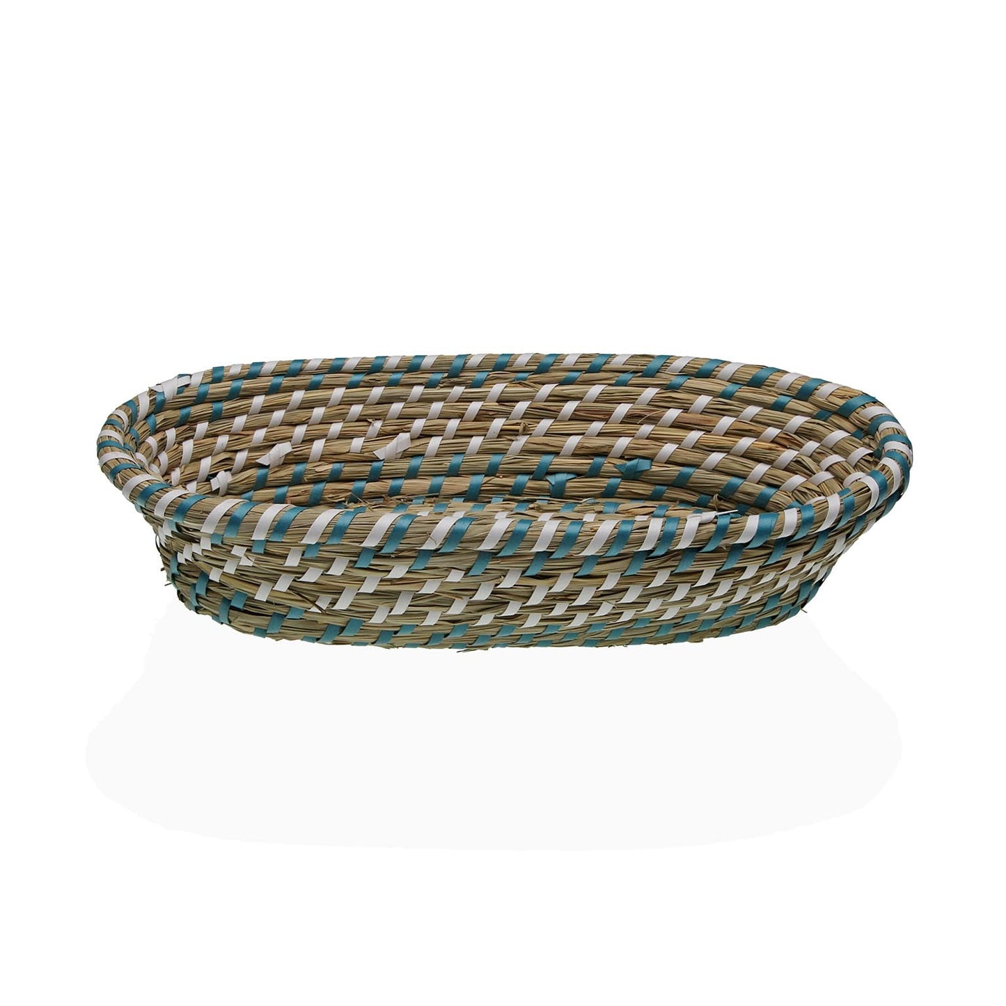 CESTA BLANCA Y AZUL 35 CM VERSA 2026 JUNIO