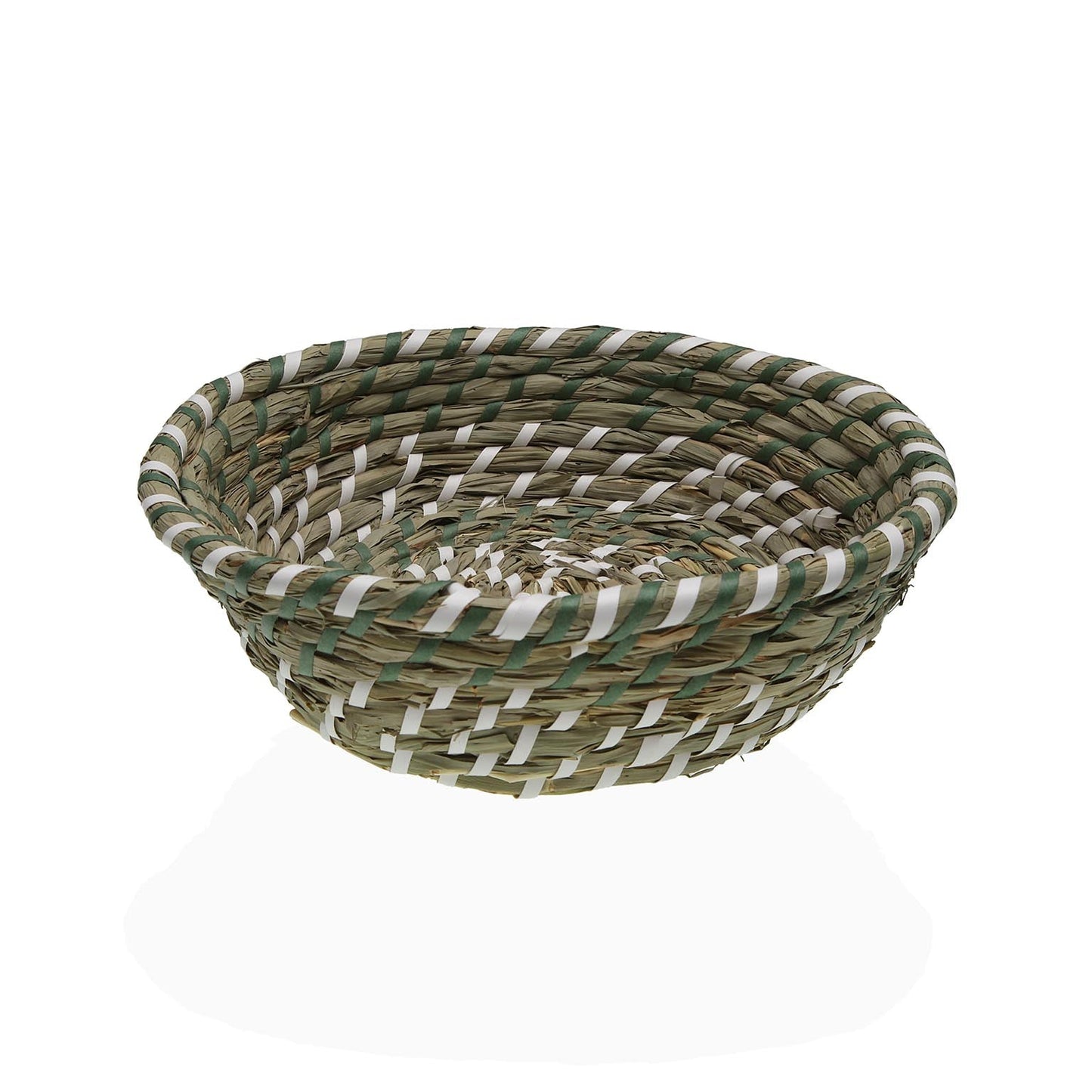 CESTA BLANCA Y VERDE 25 CM VERSA 2026 JUNIO