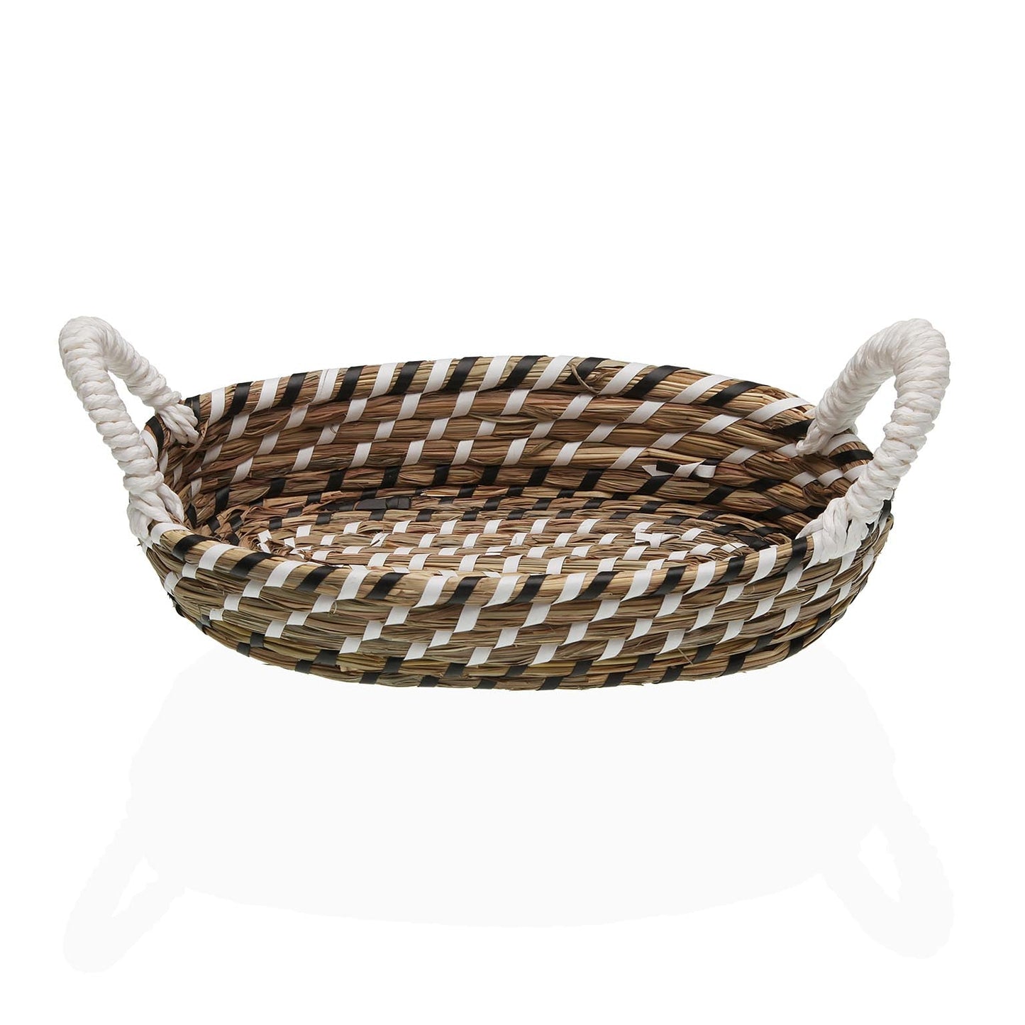 CESTA BLANCA Y NEGRA 26 CM VERSA 2026 JUNIO