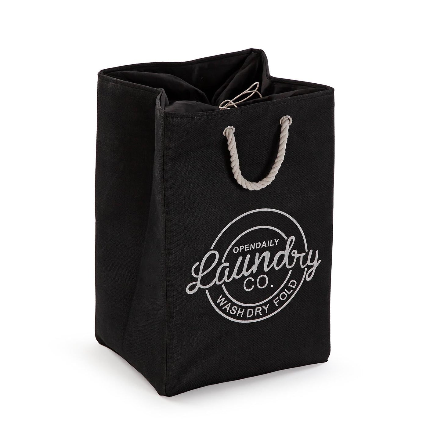 CESTO ROPA LAUNDRY NEGRO Versaotoño