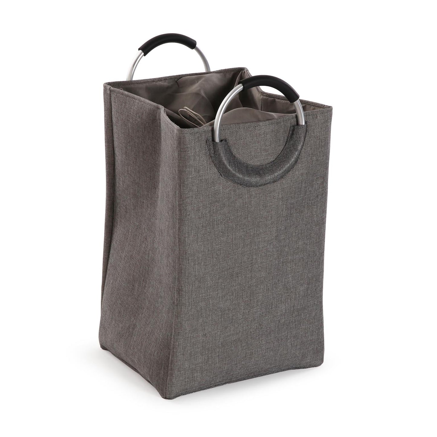 CESTO ROPA CON ASAS GRIS OSCURO Versaotoño