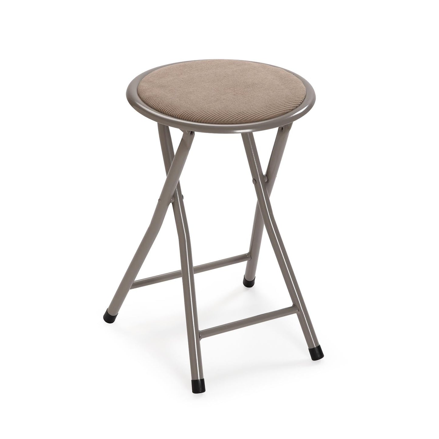 TABURETE PLEGABLE TOD EN CORDUROY BEIGE VERSA 2026 JUNIO