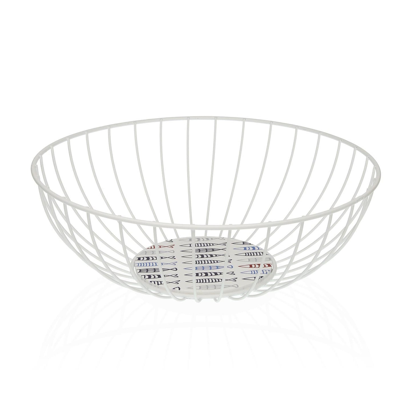 CESTA METALICA BLANCA FISH VERSA8NOV