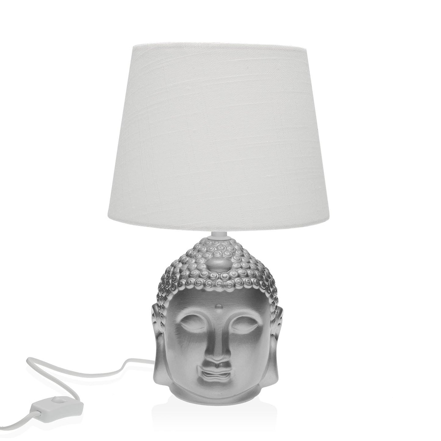 LAMPARA CABEZA BUDA PLATEADA VERSA8NOV