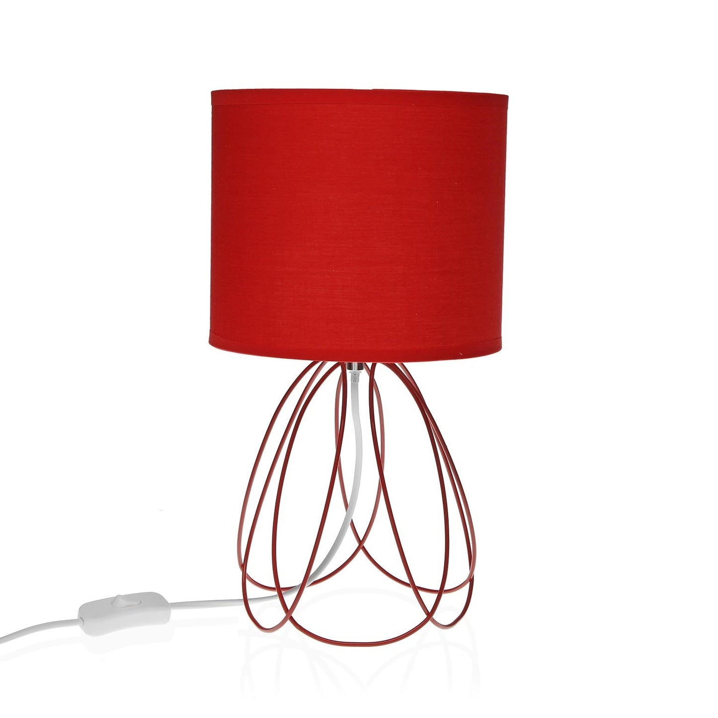 LAMPARA DE MESA MILA ROJA VERSA8NOV