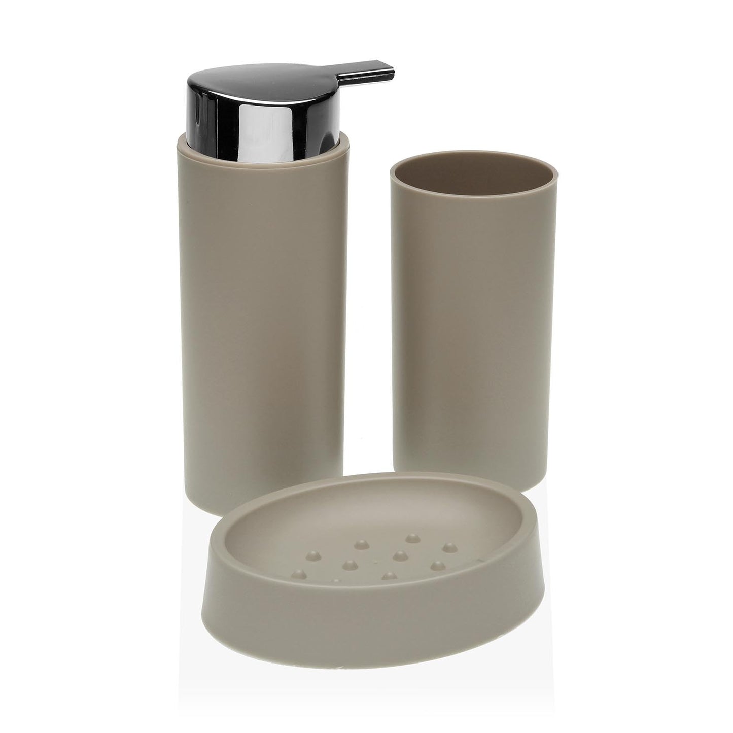 SET DISP.+VASO+JABONERA BEIGE VERSA8NOV