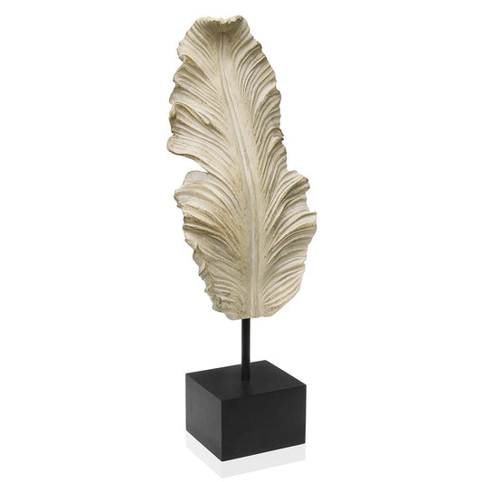 FIGURA HOJA CON BASE NEGRA Versaotoño