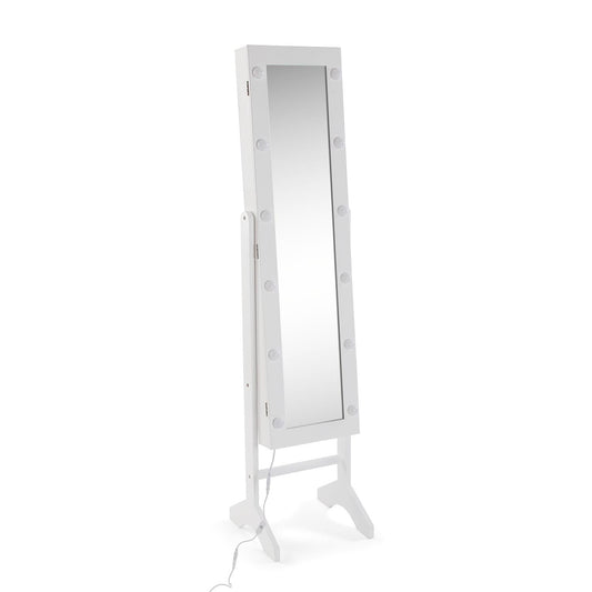 ESPEJO JOYERO BLANCO CON LED Versaotoño