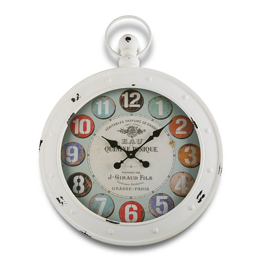 RELOJ DE PARED BLANCO 79X60CM Versaotoño