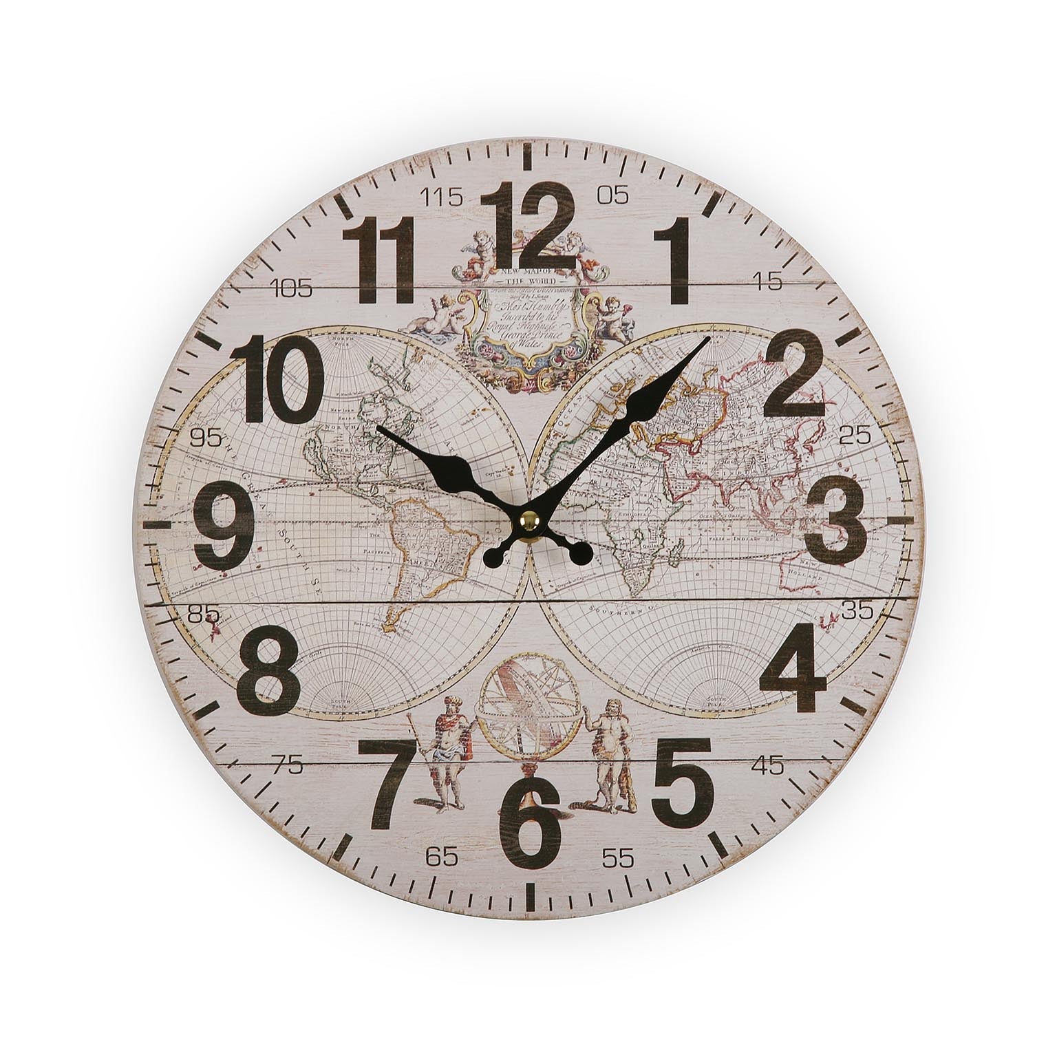 RELOJ MADERA WORLD 28CM Versaotoño