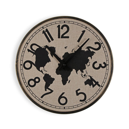 RELOJ DE PARED MAPA 40CM VERSA FEBRERO