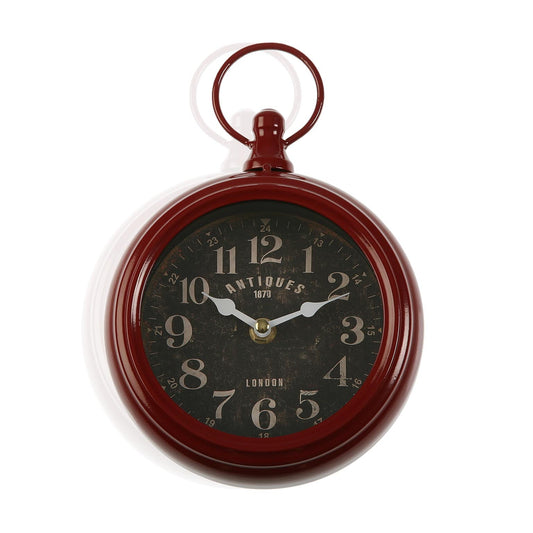 RELOJ PARED ROJO 16X23 CM Versaotoño