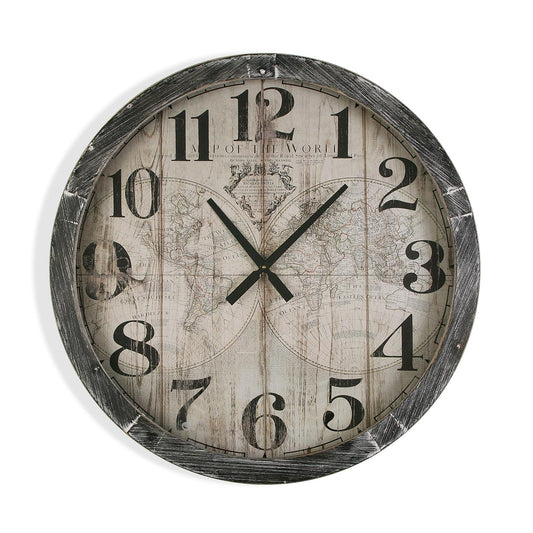 RELOJ PARED MAP WORLD 76,5CM Versaotoño