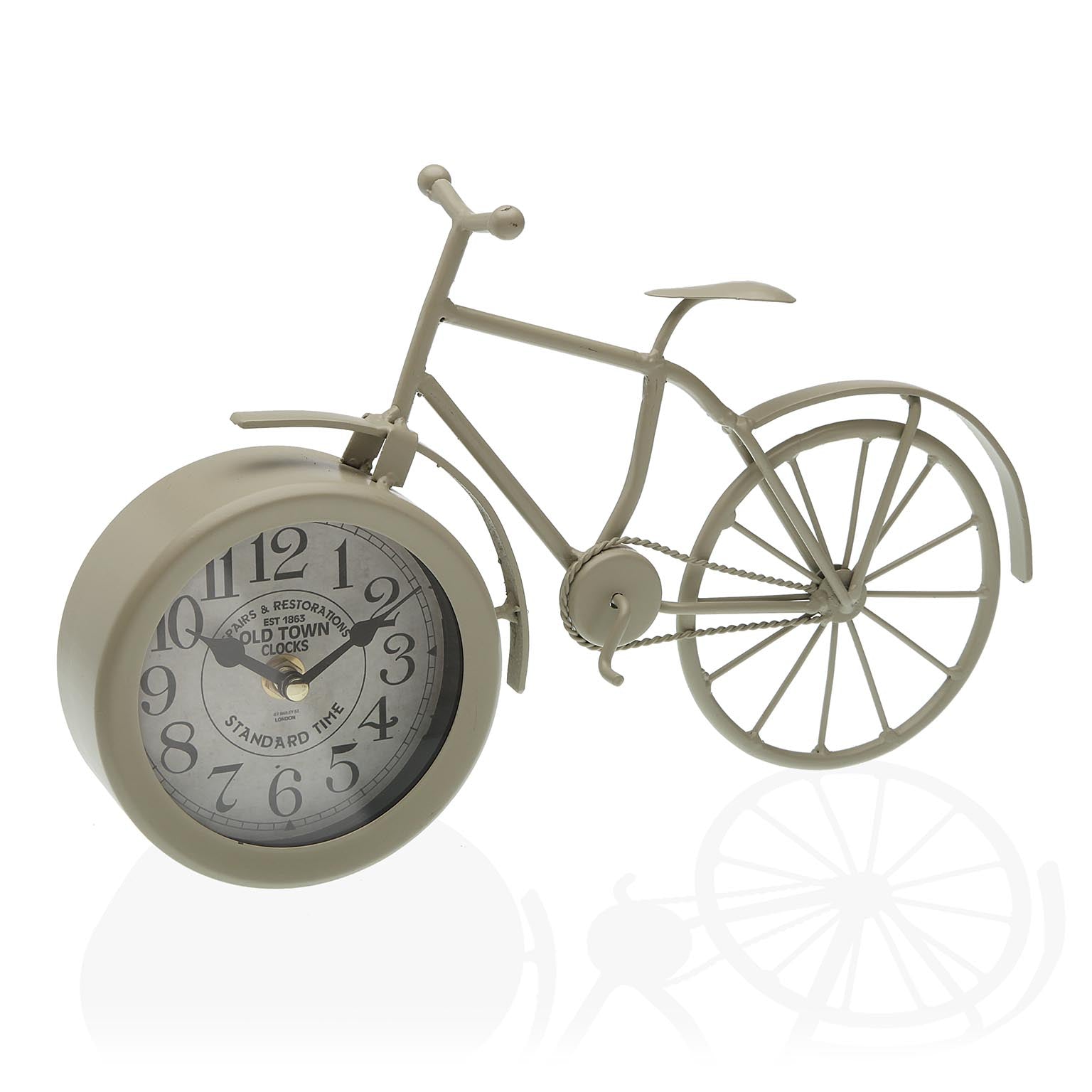 RELOJ SOBREMESA BICICLETA GRIS Versaotoño