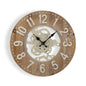 RELOJ PARED MADERA Y METAL Versaotoño