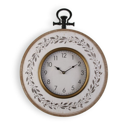 RELOJ PARED MADERA HOJAS Versaotoño