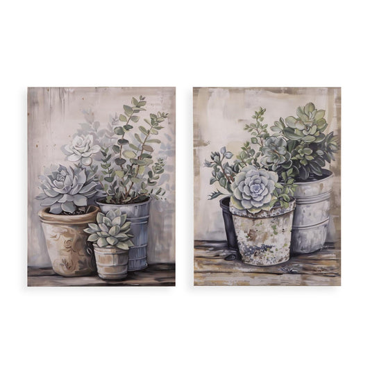 CUADRO SURTIDO LIENZO JARRONES 30 X 40 Versaotoño