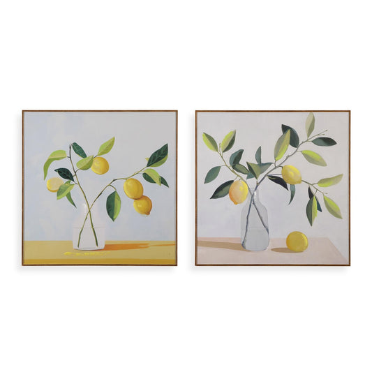 CUADRO SURTIDO LIENZO LIMONES 40 X 40 Versaotoño