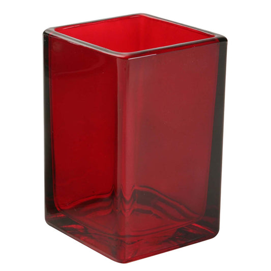 VASO ROJO TRANSPARENTE Versaotoño