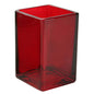 VASO ROJO TRANSPARENTE Versaotoño