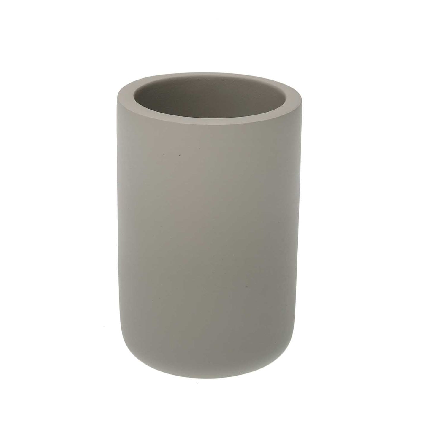 VASO CEPILLOS POLIRESINA GRIS Versaotoño
