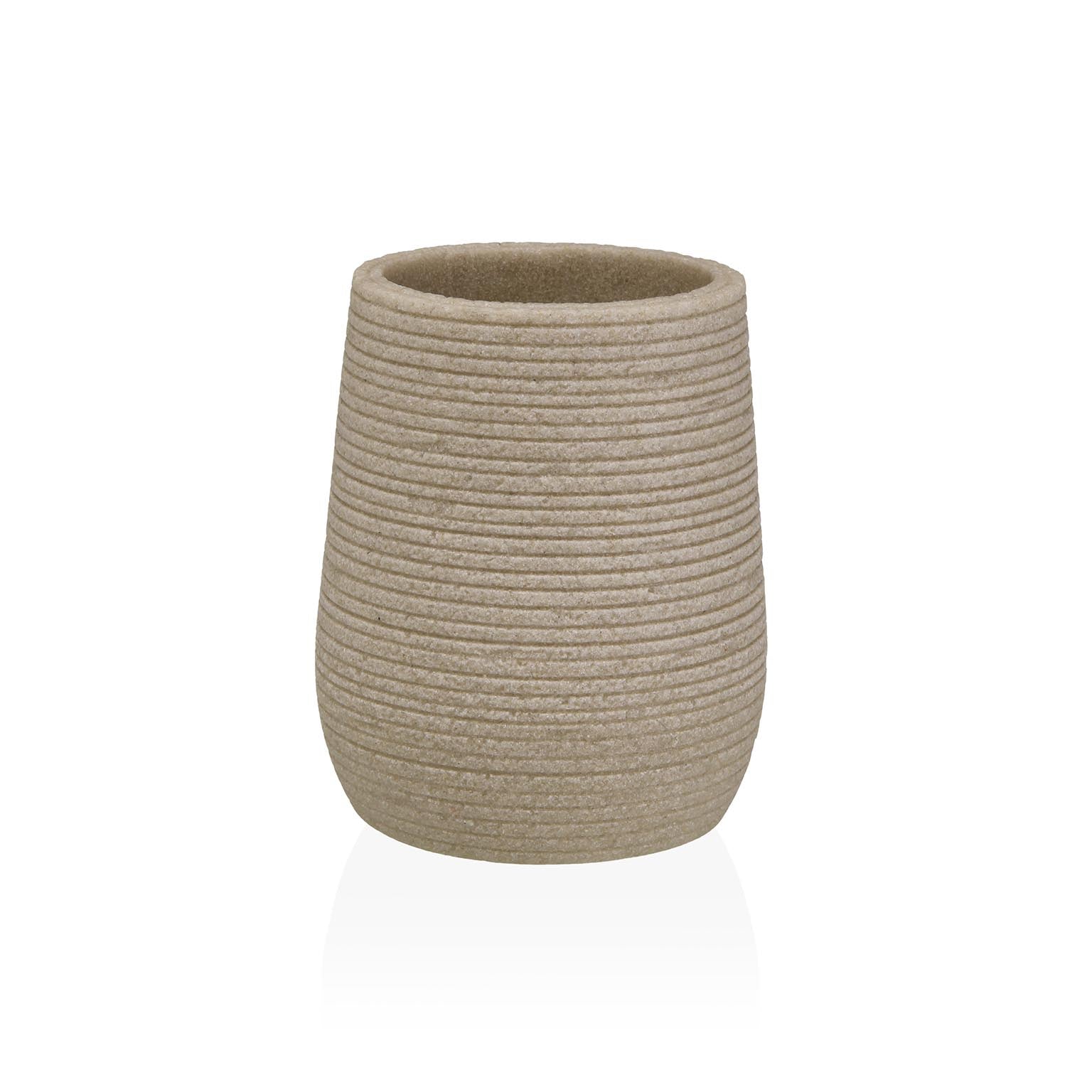 VASO PORTACEPILLOS BEIGE Versaotoño