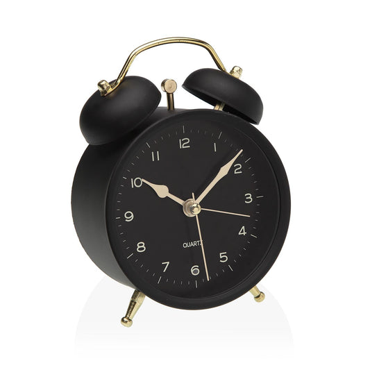 RELOJ DESPERTADOR NEGRO 9,7CM Versaotoño