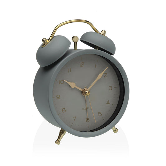 RELOJ DESPERTADOR GRIS 9,7CM Versaotoño