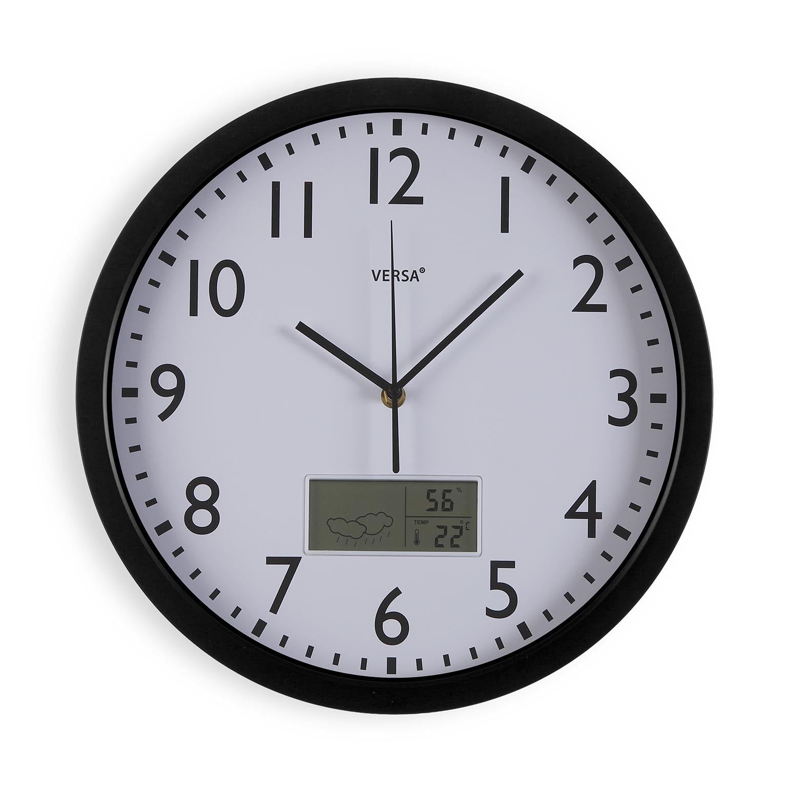 RELOJ METEO NEGRO 35CM Versaotoño