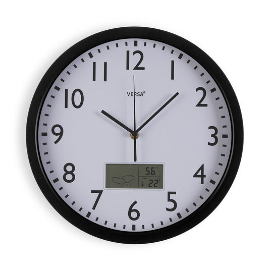 RELOJ METEO NEGRO 35CM Versaotoño