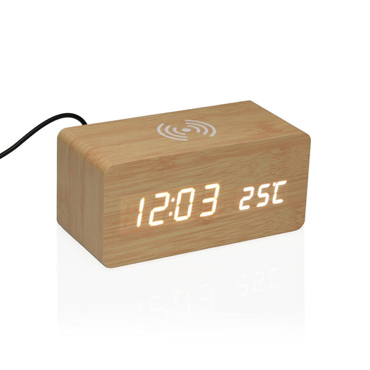 RELOJ RECTANGULAR CON ESTACION DE CARGA Versaotoño