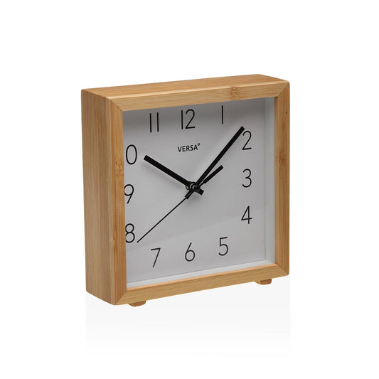 RELOJ DE MESA CUADRADO BLANCO 16CM Versaotoño