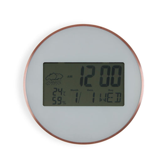 RELOJ DE PARED DIGITAL BLANCO Versaotoño