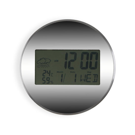 RELOJ DE PARED DIGITAL EFECTO METALICO Versaotoño