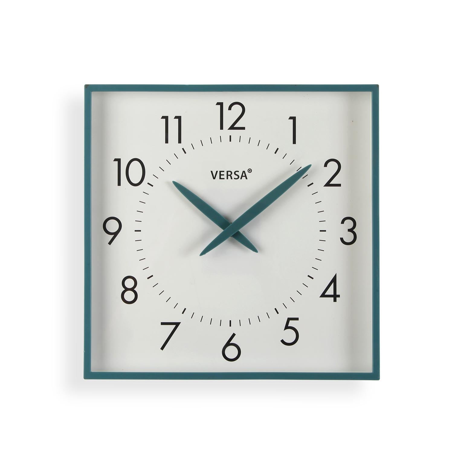 RELOJ DE PARED CUADRADO AZUL Versaotoño