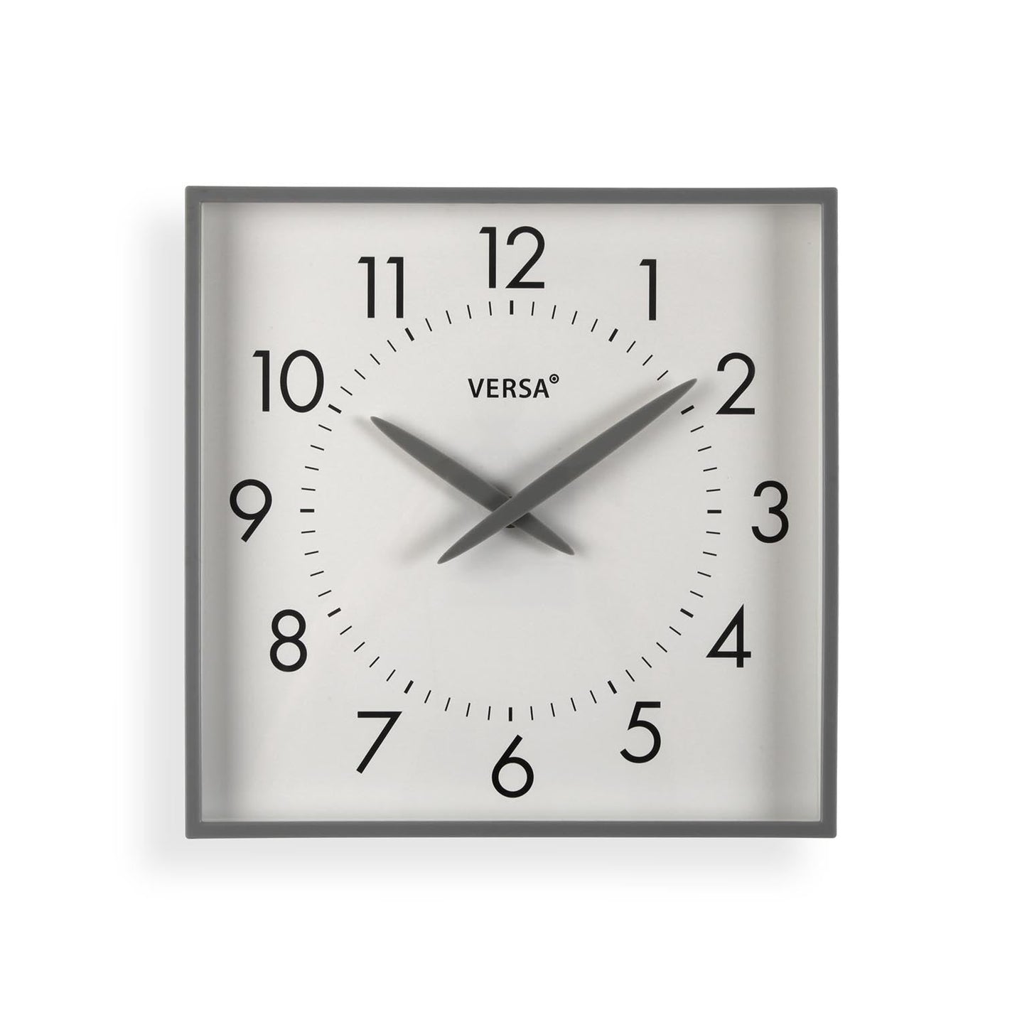 RELOJ DE PARED CUADRADO GRIS Versaotoño