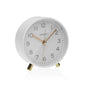 RELOJ DESPERTADOR DE MESA METAL BLANCO VERSA 2026 JUNIO