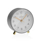RELOJ DESPERTADOR DE MESA METAL GRIS VERSA 2026 JUNIO