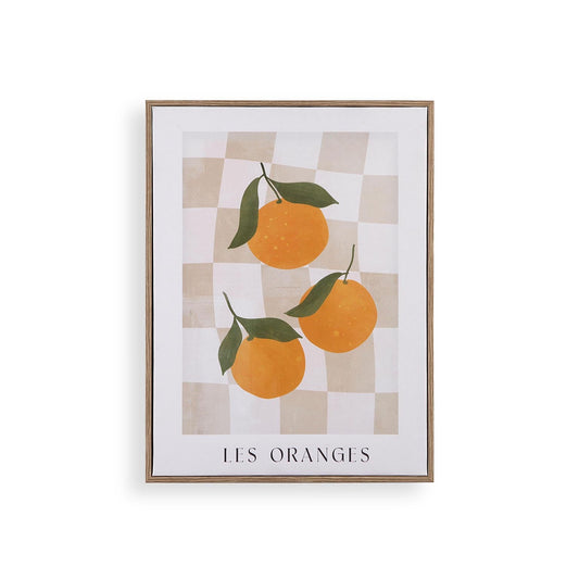 IMPRESION EN LIENZO ENMARCADO 30x40 NARANJAS Versaotoño