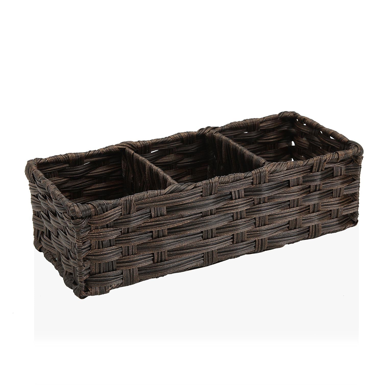 CESTA 3 COMPARTIMENTOS  MARRON Versaotoño